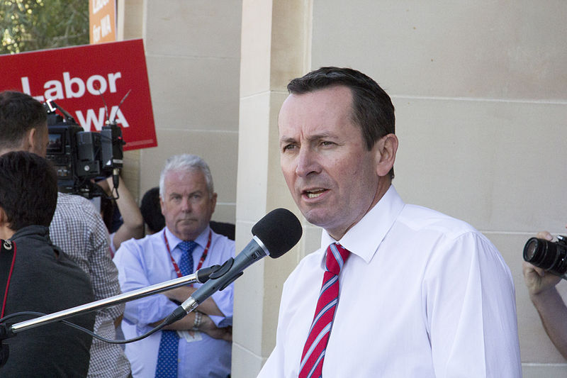 800px Mark McGowan Community Day of Action April 2014